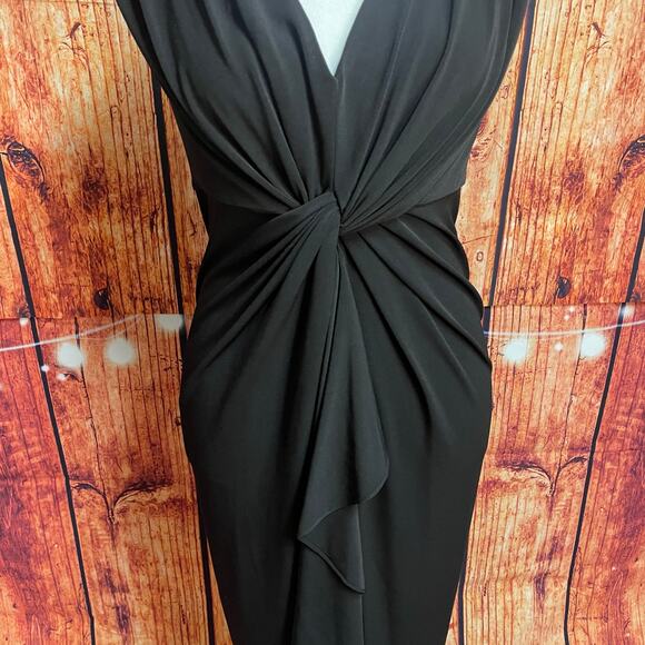 Catherine Malandrino NWT Jill little black dress size 4 twist front cocktail - Picture 5 of 7